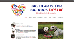 Desktop Screenshot of bigheartsbigdogs.com